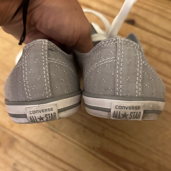 Converse Gray All Star Low Tops - Picture 4 of 5